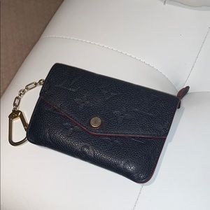 Louis Vuitton Wallet. Navy blue with red detailing